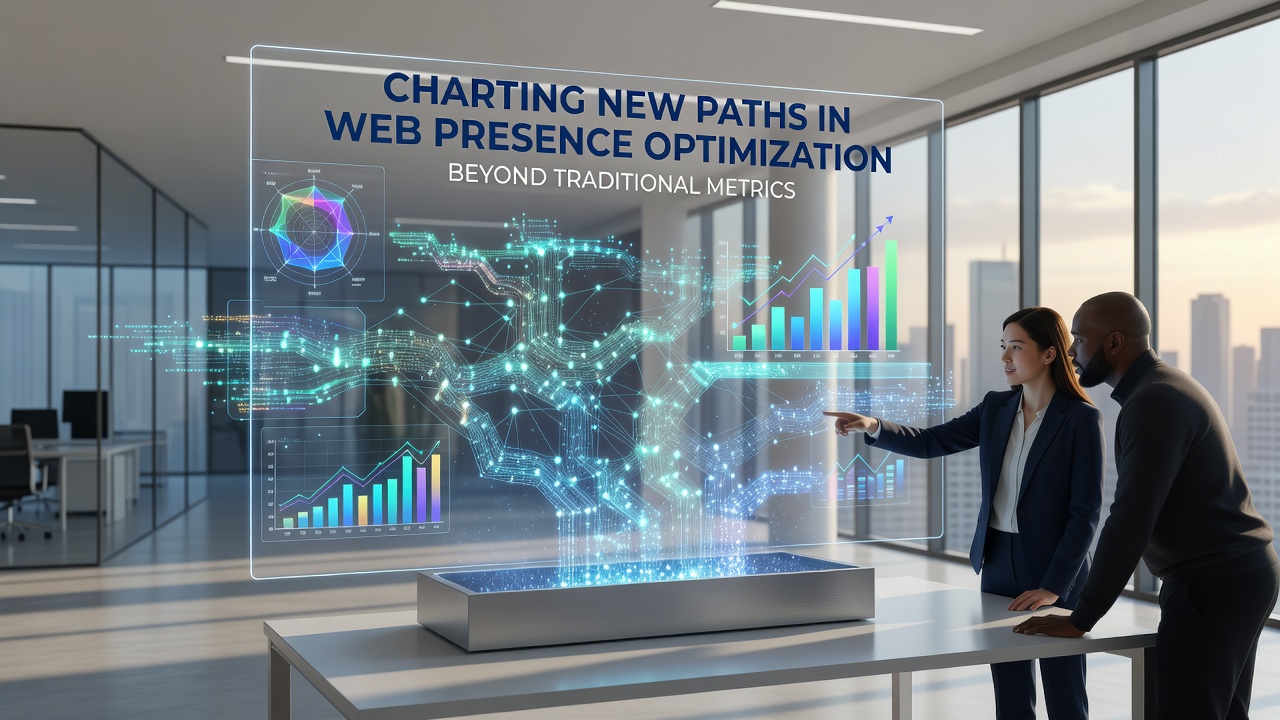Diagram illustrating interconnected web optimization pathways including accessibility, engagement, and environmental factors